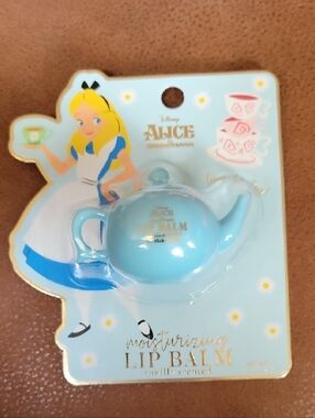 Disney Alice in Wonderland Light Blue Teapot Lip Balm - Vanilla